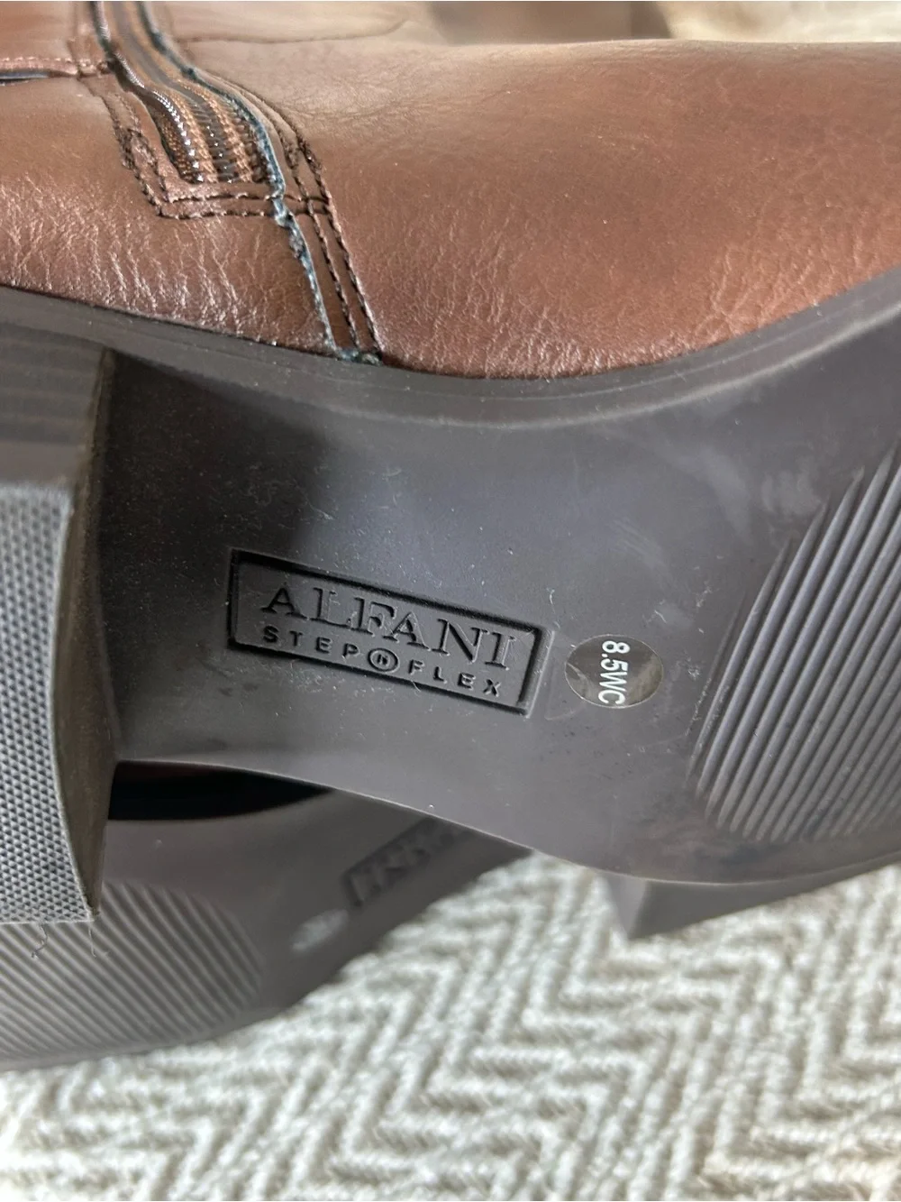 Alfani Women's Over-the-Knee Brown Buckle Riding Boots